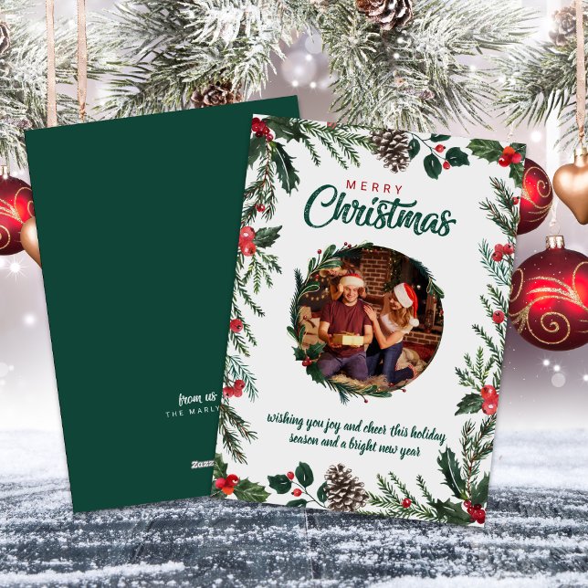 Colorful Christmas Family Photos Holiday Card (Creator Uploaded)