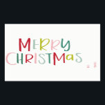 Colorful Christmas Gift Tag To From Sticker<br><div class="desc">Colorful Christmas Gift Tag To From Sticker</div>