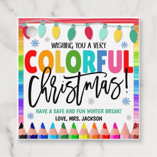 Colorful Christmas Gift Tags