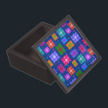Colorful Christmas giftbox pattern Gift Box<br><div class="desc">Colorful Christmas giftbox pattern design</div>