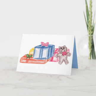 Colorful Christmas Gifts Holiday Card