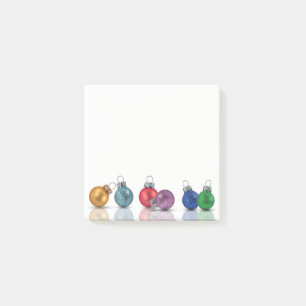 Colorful Christmas Glitter Ornaments Post-it® Note