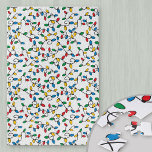 Colorful Christmas Light Bulb Pattern Difficult Jigsaw Puzzle<br><div class="desc">Christmas lights pattern with colorful string bulbs in red,  green,  blue and yellow. The design is on a white background,  which you can edit if you wish. A challenging festive design for the holiday season.</div>