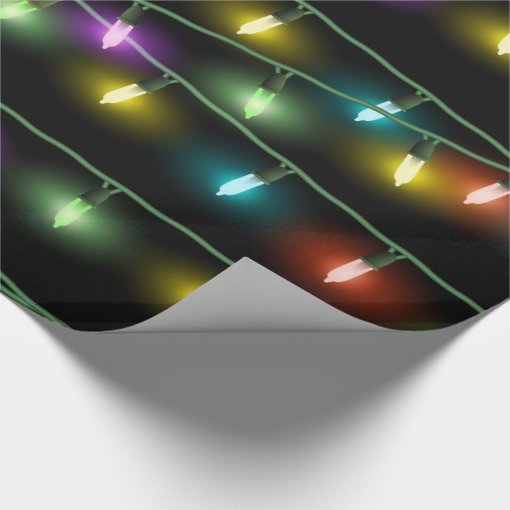 Christmas Lights Wrapping Paper 