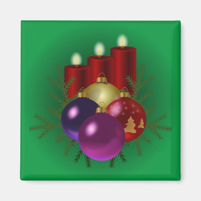 Colorful Christmas Magnet (Front)