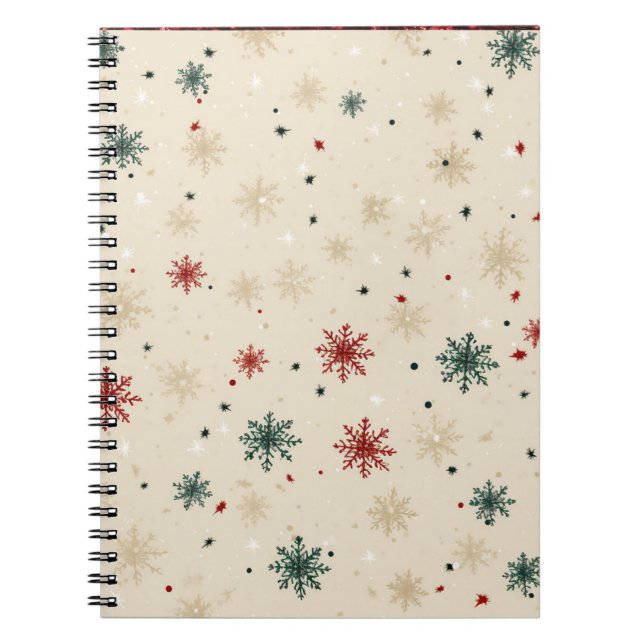 Colorful Christmas Notebook – Festive Winter Desig (Front)