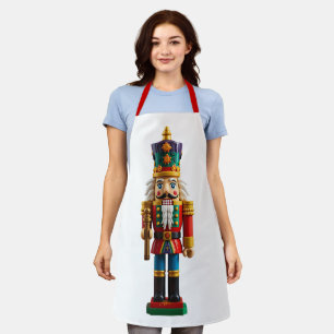Colorful Christmas Nutcracker Toy Apron