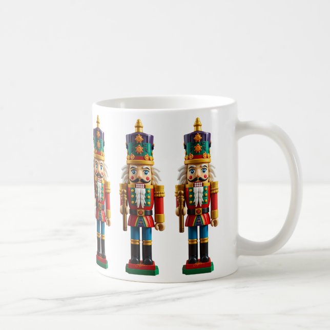 Colorful Christmas Nutcracker Toy Coffee Mug (Right)
