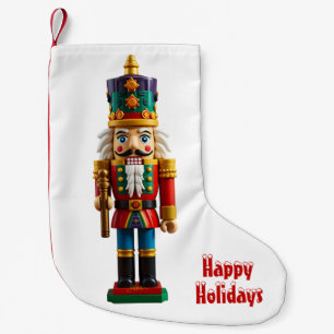 Colorful Christmas Nutcracker Toy Small Christmas Stocking
