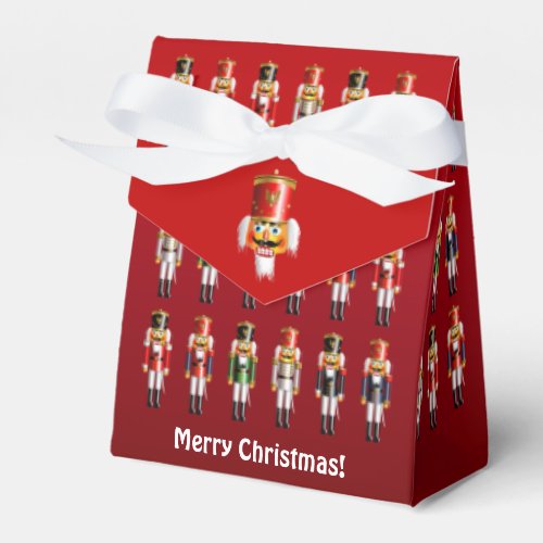 Colorful Christmas Nutcracker Toy Soldiers Favor Boxes