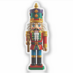 Colorful Christmas Nutcracker Toy Sticker