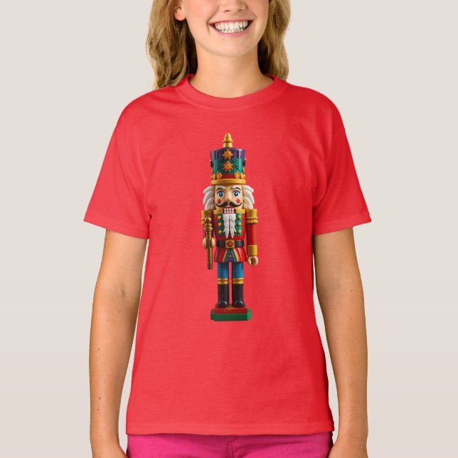Colorful Christmas Nutcracker Toy T-Shirt (Front)