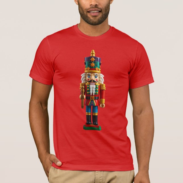 Colorful Christmas Nutcracker Toy T-Shirt (Front)