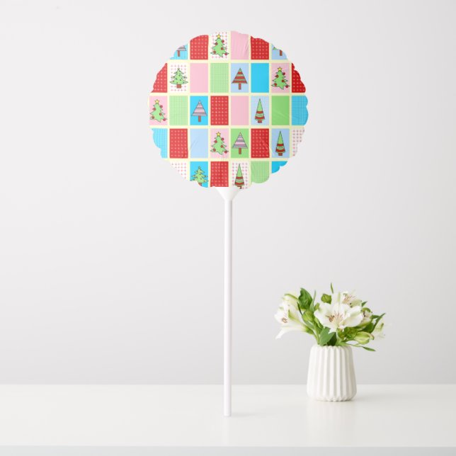 Colorful Christmas Pattern Balloon (In SItu)