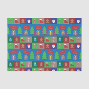 Colorful Christmas Pattern Tissue Paper