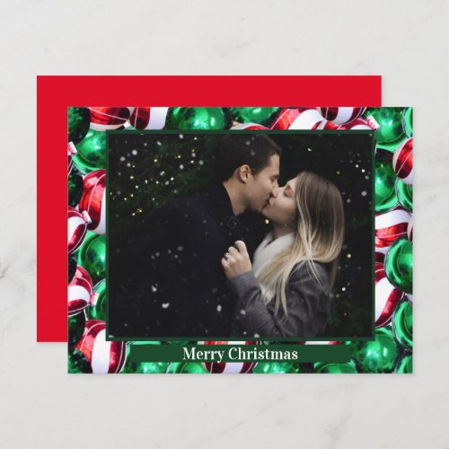 Colorful Christmas Personalized Photo Note Card