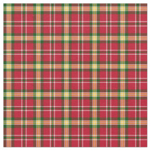 Colorful Christmas Plaid Fabric