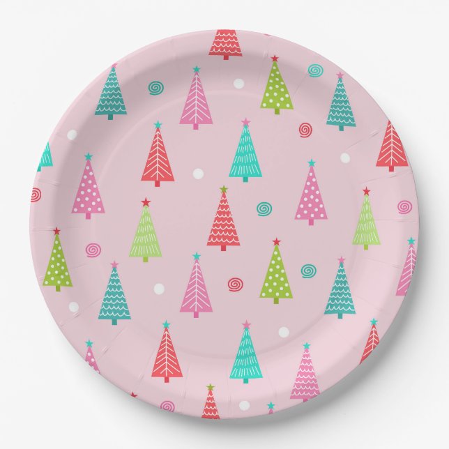 Colorful Christmas Plates (Front)
