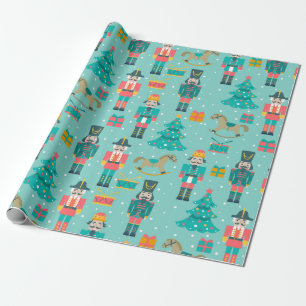 Colorful Christmas Symbols pattern Wrapping Paper