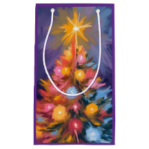 Colorful Christmas Tree Lights Watercolor