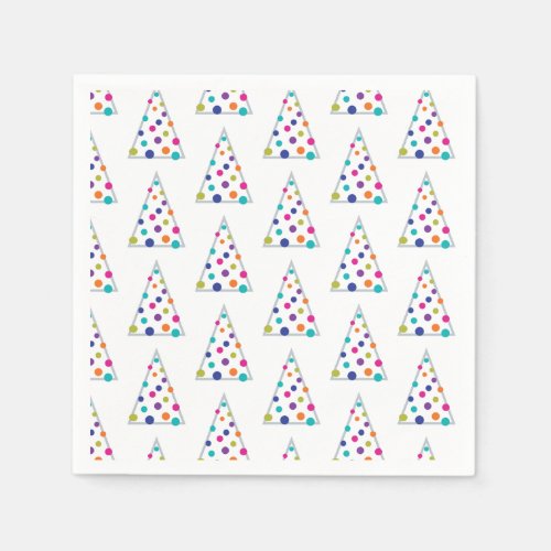 Colorful Christmas Tree Napkins