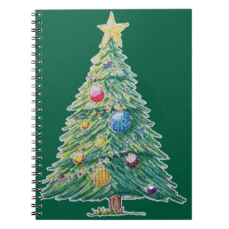 Colorful Christmas Tree Notebook