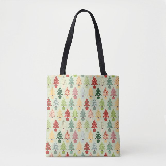 Colorful Christmas Tree Tote (Front)