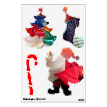 Colorful Christmas Wall Decal