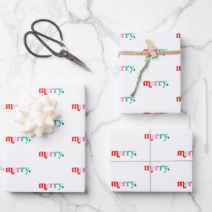 Colorful Christmas wrapping paper