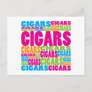 Colorful Cigars Postcard