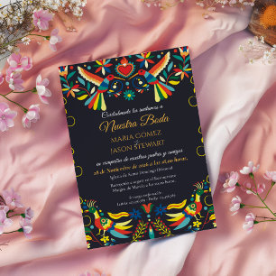 Colorful Cinco de Mayo Fiesta Spanish Wedding Invitation