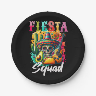 Colorful Cinco de Mayo Fiesta Squad design Paper Plates