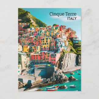 Colorful Cinque Terre, Italy - Customizable Photo Postcard