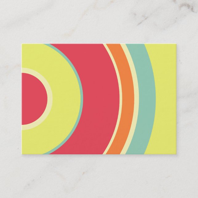 Colorful  Circle 01 Business Card (Front)
