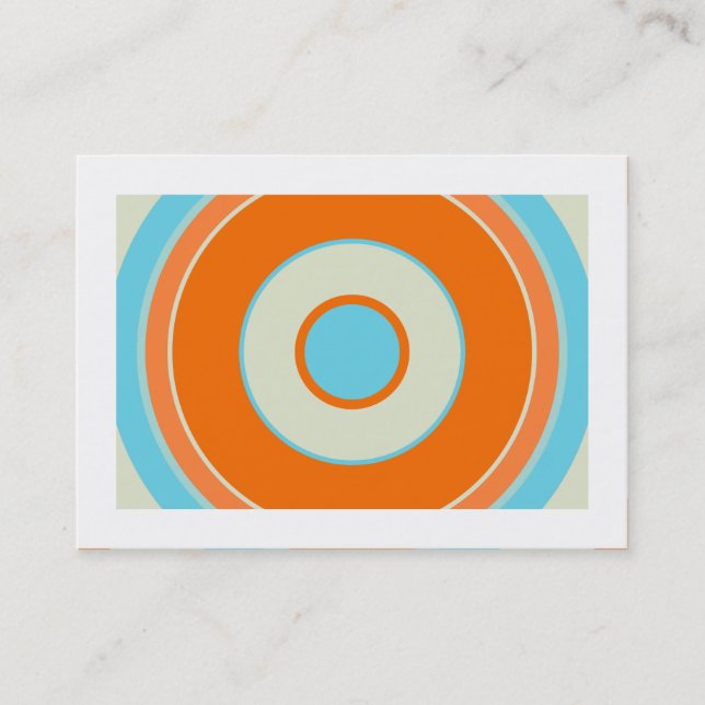 Colorful  Circle 03 (Bordered) Business Card (Front)