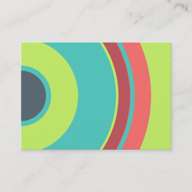 Colorful  Circle 04 Business Card (Front)