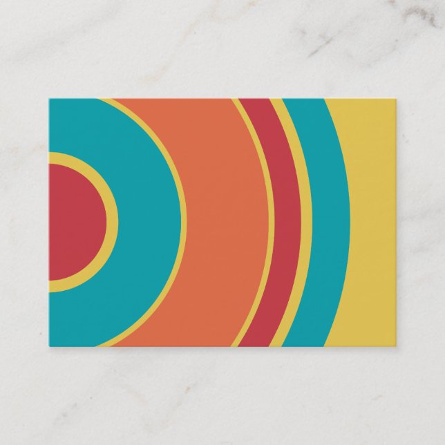 Colorful  Circle 05 Business Card (Front)