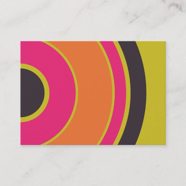 Colorful  Circle 06 Business Card (Front)