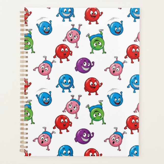 Colorful Circle Characters    Planner (Front)