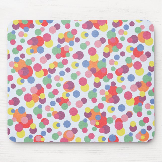 Colorful Circle Collection Mouse Pad (Front)