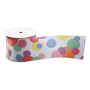 Colorful Circle Collection Satin Ribbon
