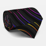 Colorful Circle Line Art Geometric Abstract   Neck Tie at Zazzle