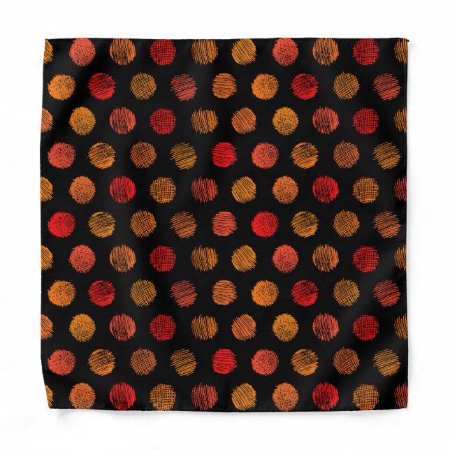 Colorful Circle Pattern Festive Kids Pet Bandana (Front)