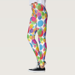 Colorful Circle Pattern Leggings