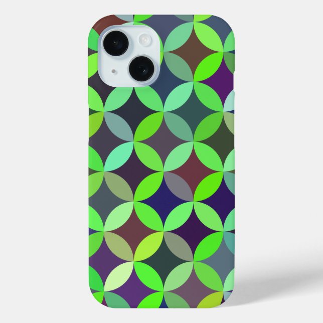 Colorful Circle Star Quilt Pattern Case-Mate iPhone Case (Back)
