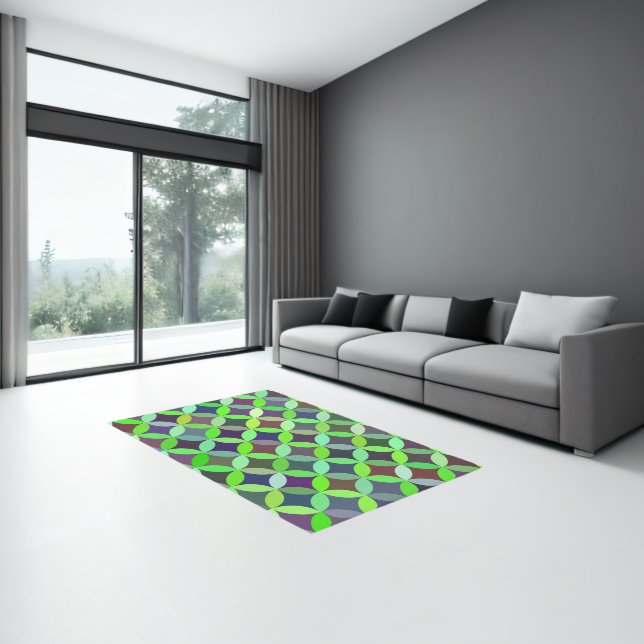 Colorful Circle Star Quilt Pattern Rug (Insitu (Indoor 3))