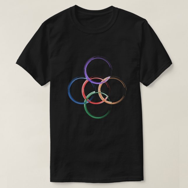 colorful circle  T-Shirt (Design Front)