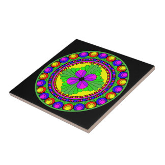 Colorful circle tile