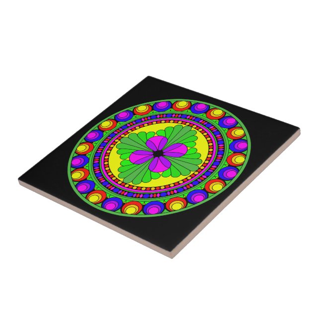 Colorful circle tile (Side)