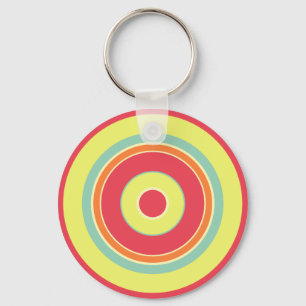 Colorful Circles 01 Keychain